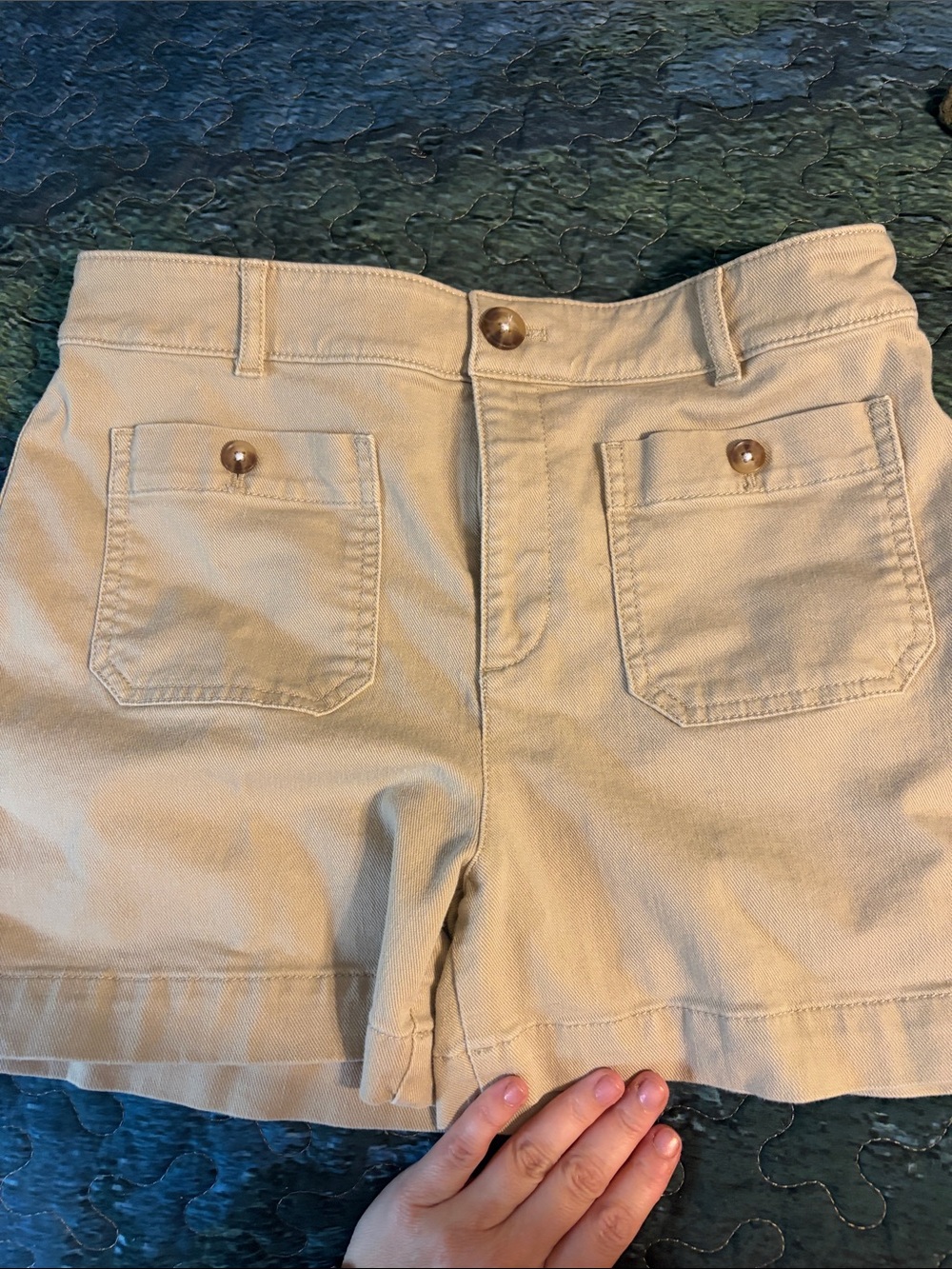 LOFT High-Rise Khaki Tan Women's Shorts